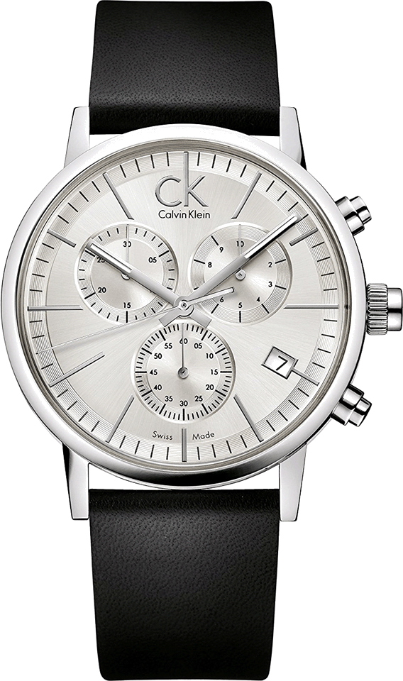 Montre Calvin Klein K7627120 Chronographe Acier et Cuir Noir