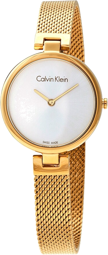 Montre Calvin Klein Authentic K8G23526 quartz bracelet en acier inoxydable doré