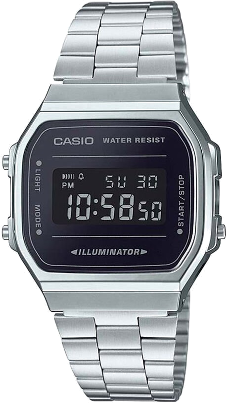Casio A168WEM-1EF montre numérique en acier — Montres Outlet