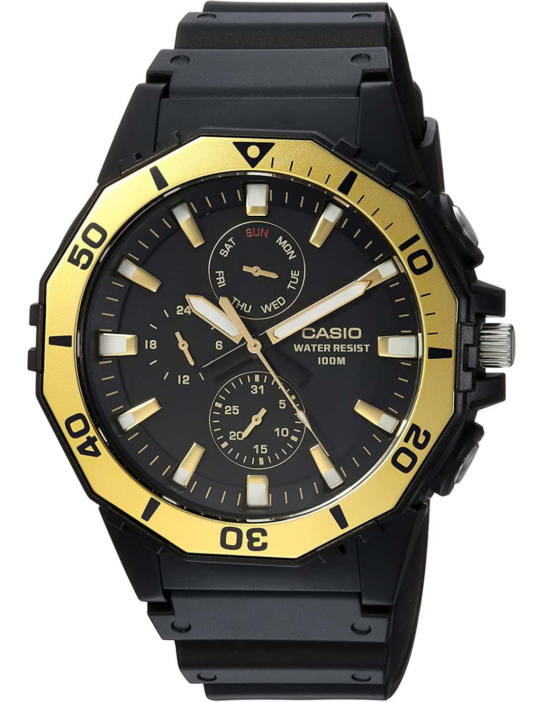 Montre Homme Casio Sport MRW-400H-9AVCF Noir et Or