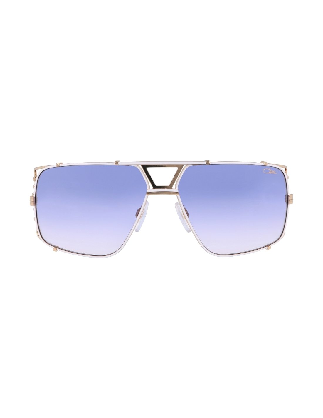 Lunettes de soleil Cazal Legends 9093 004 pour Homme - Monture blanche, verres bleu dégradé vue 2