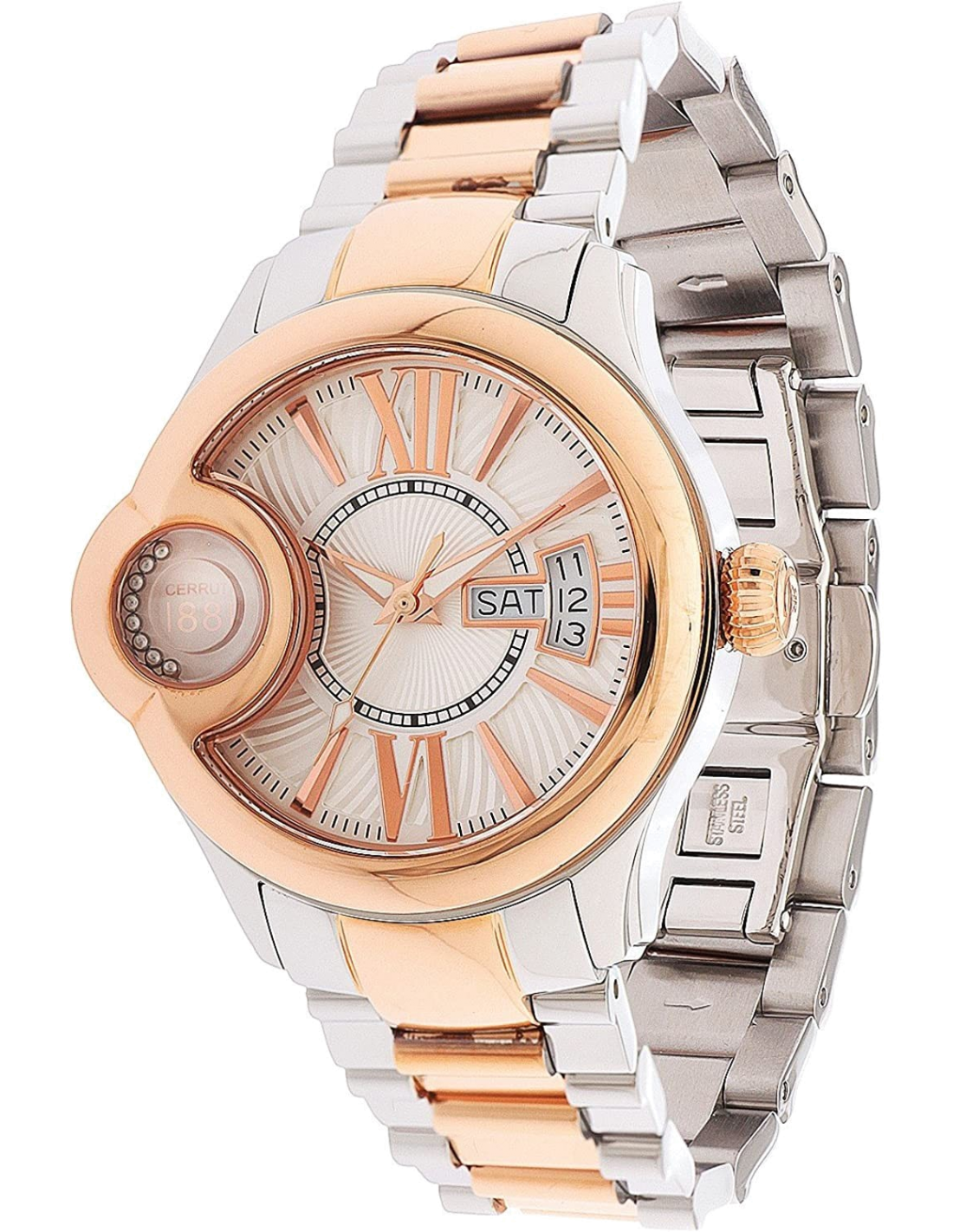 Montre Femme Cerruti 1881 CRM043I211F Acier doré bi-on Swiss Made