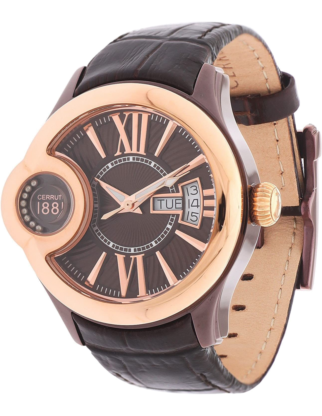 Montre Femme Cerruti 1881 CRM043L233F Bracelet cuir marron