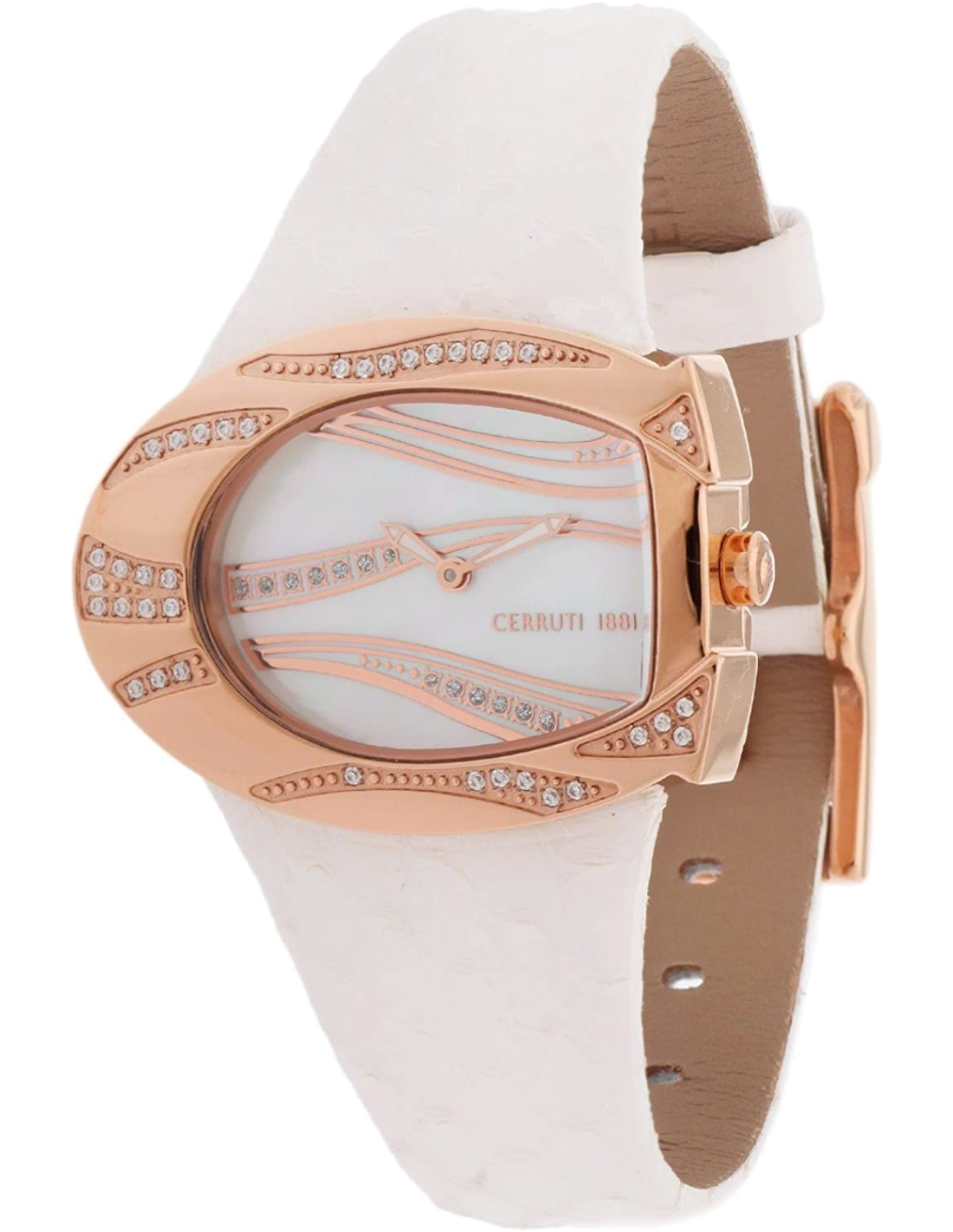 Cerruti 1881 CRP003R266A — cadran noir et bracelet en cuir à Montres Outlet