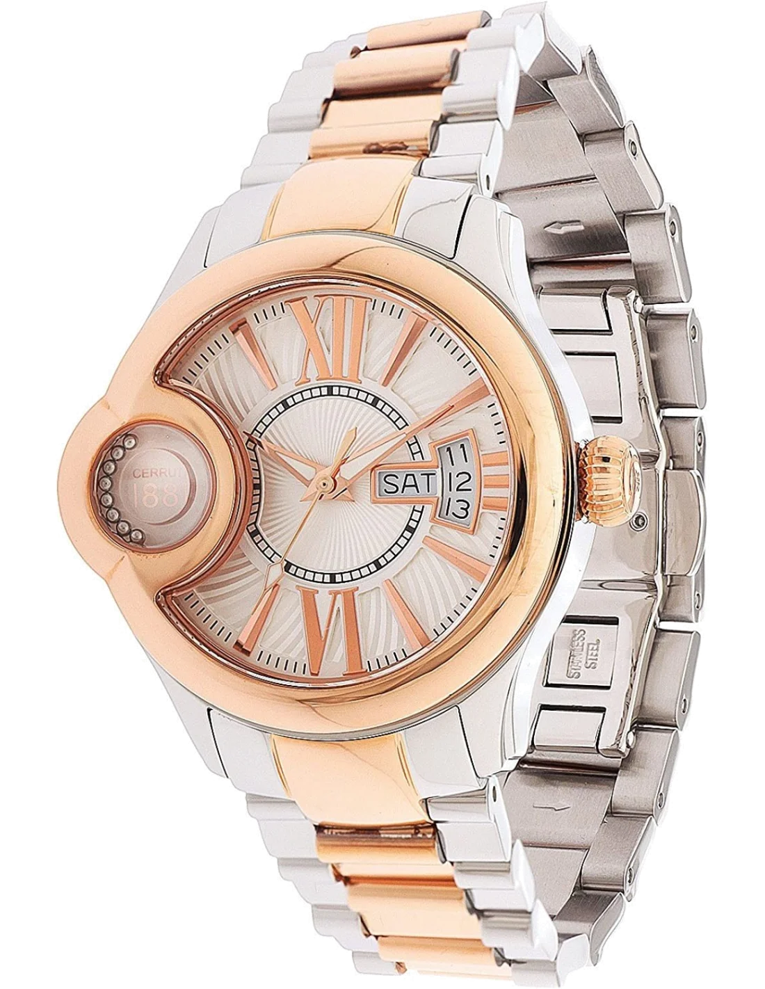 Montre Femme Cerruti 1881 CRM043I211F Acier doré bi-on Swiss Made