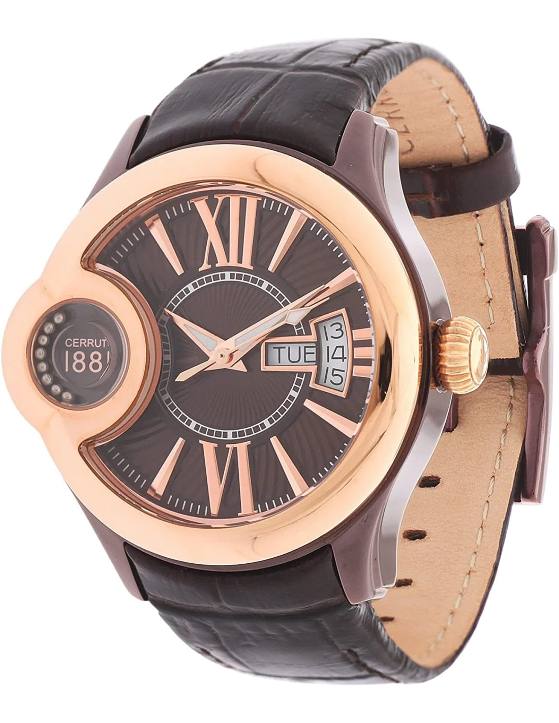 Montre Femme Cerruti 1881 CRM043L233F Bracelet cuir marron