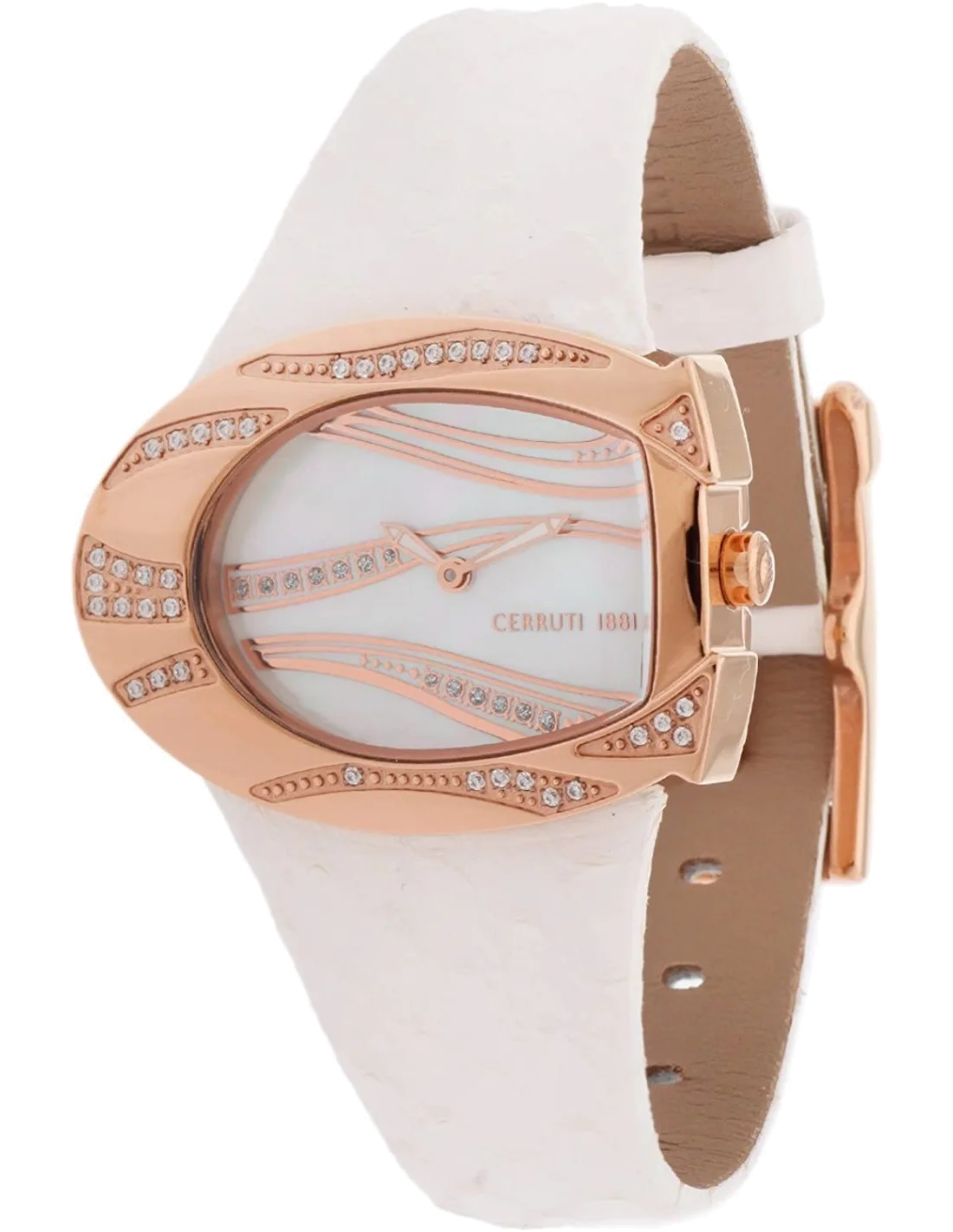 Montre Femme Cerruti 1881 CRP003R266A Bracelet cuir blanc