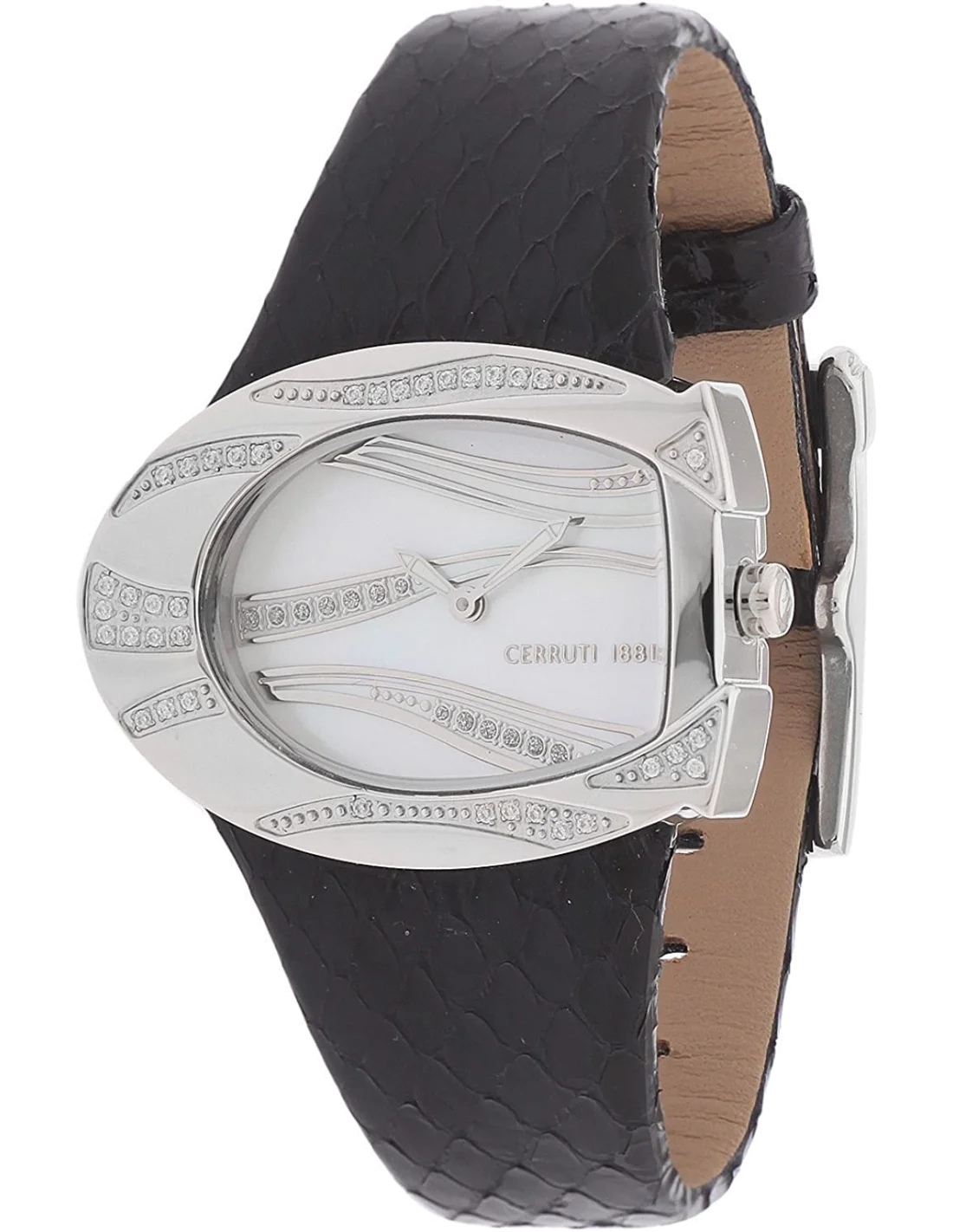 Montre Femme Cerruti 1881 CRP003B262A Bracelet cuir noir