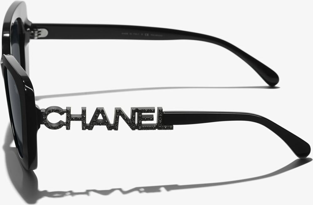 Lunettes de soleil Chanel 5422-B Noir pour Femme vue 4