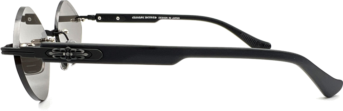 Lunettes de Soleil Chrome Hearts Diamond 108457BK - Monture noire cerclée vue 4