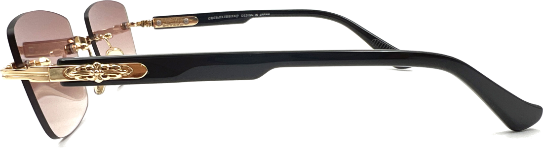 Lunettes de soleil Chrome Hearts Deep II - Monture rectangulaire unisexe - Réf. 108658 vue 3