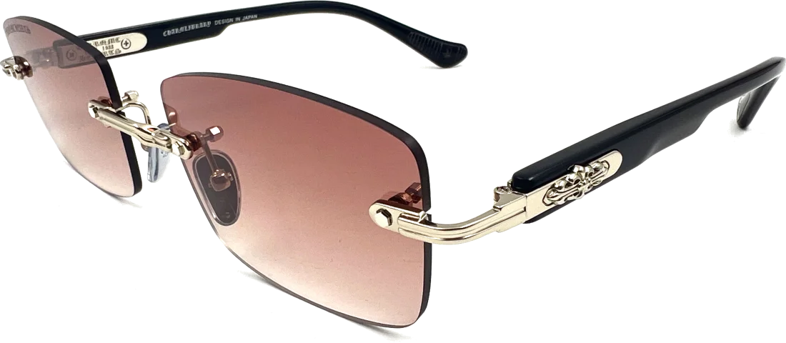 Lunettes de soleil Chrome Hearts Deep II forme rectangulaire