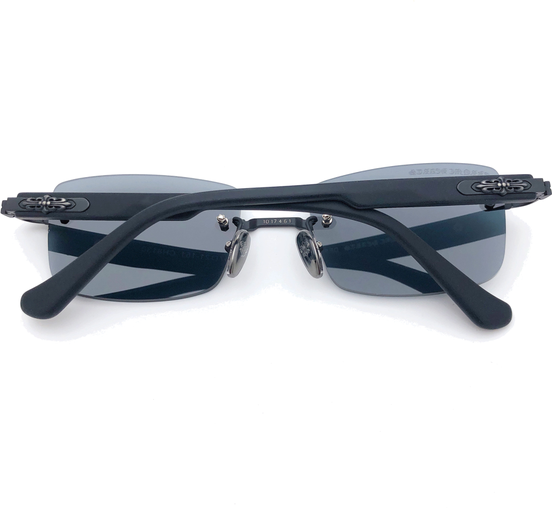 Lunettes de Soleil Chrome Hearts Deep II Full Black - Réf. 111389 - Unisexe vue 2