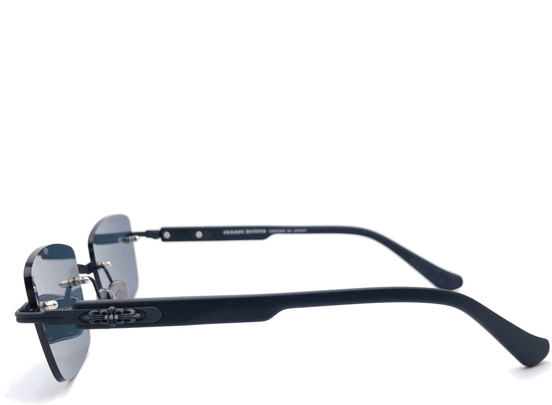 Lunettes de Soleil Chrome Hearts Deep II Full Black - Réf. 111389 - Unisexe vue 3