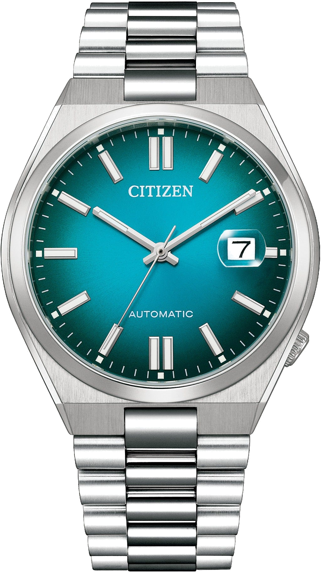 Montre Automatique Citizen Tsuyosa Teal Blue NJ0151-88X cadran bleu