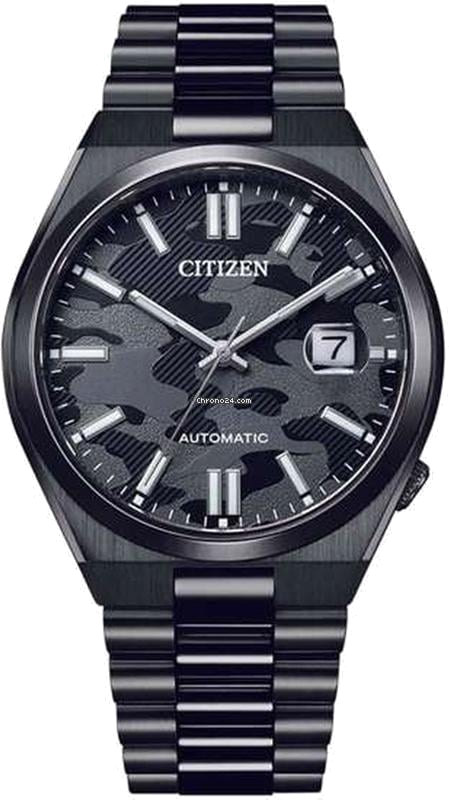 Montre Automatique Citizen Tsuyosa Camouglage NJ0155-87E cadran noir