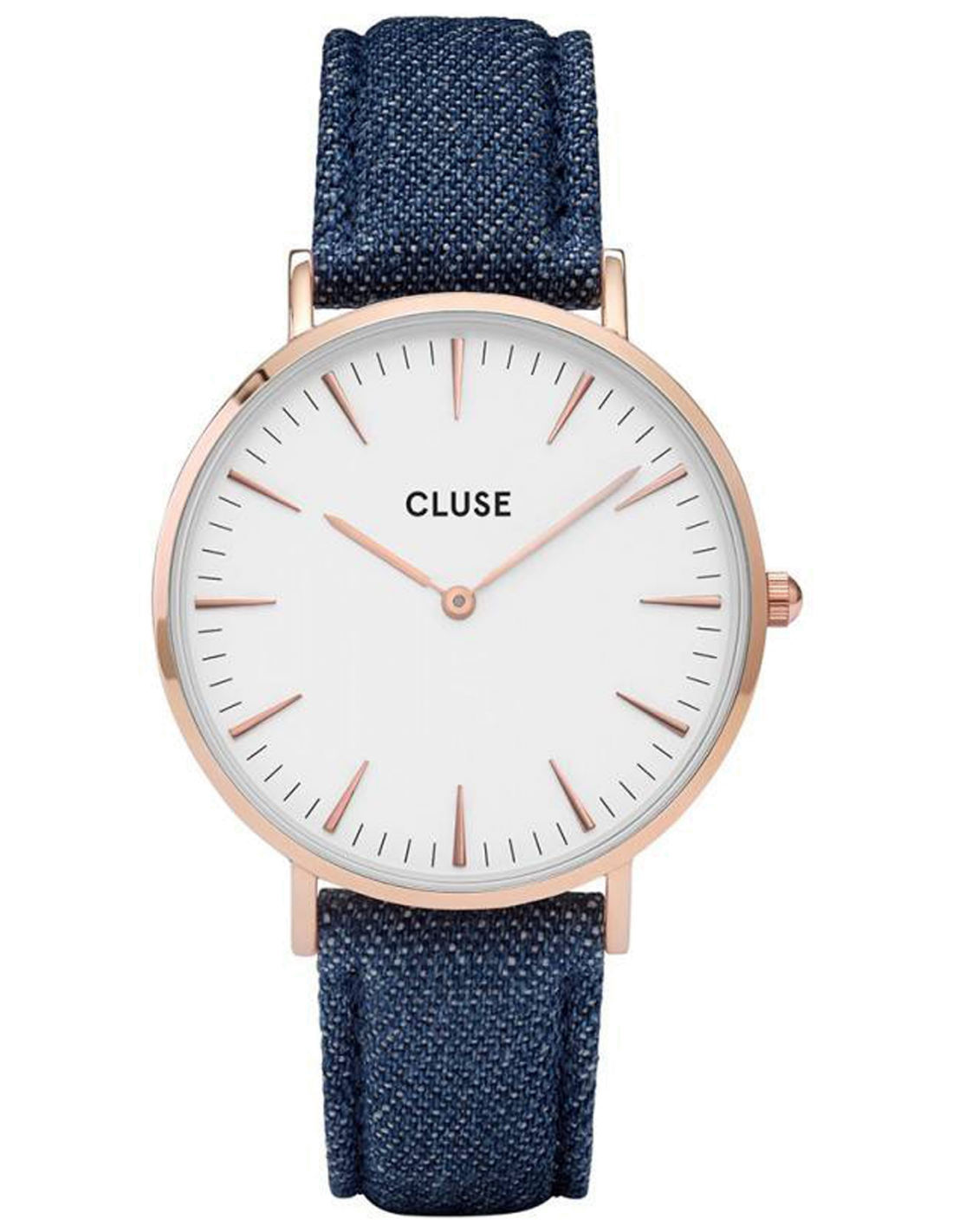 Montre Cluse La Bohème CL18025 Bracelet en Jeans Denim Bleu