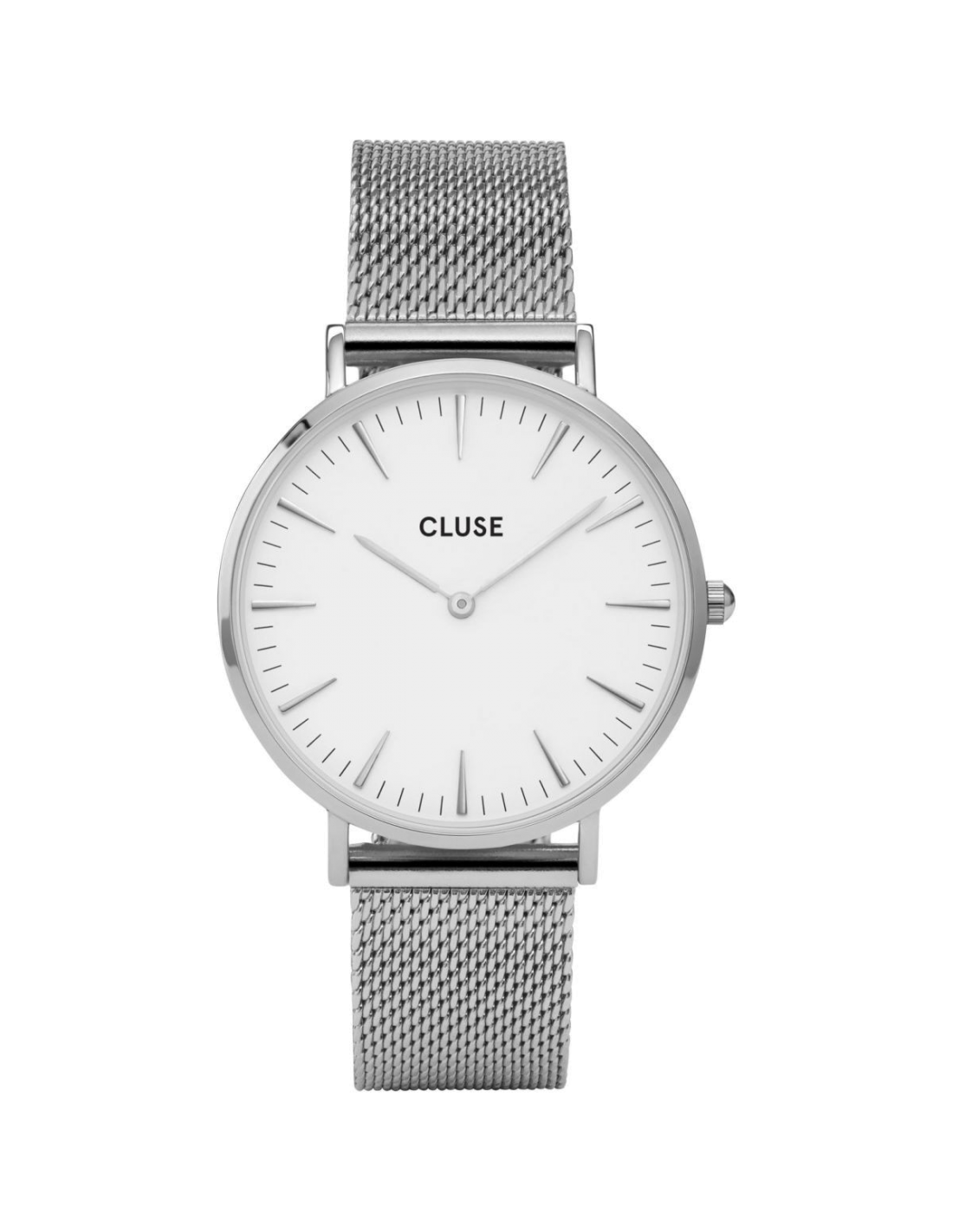 Montre Cluse La Bohème CL18105 bracelet en maille milanaise acier argenté