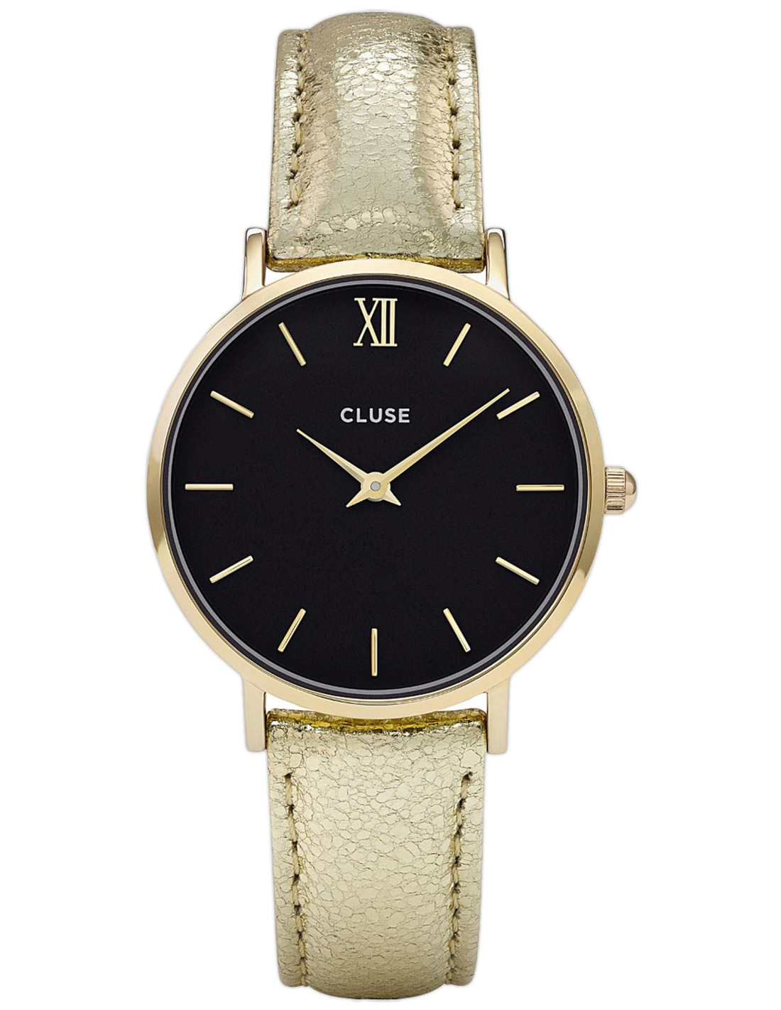 Montre Femme Cluse Minuit CL30037 bracelet en cuir doré