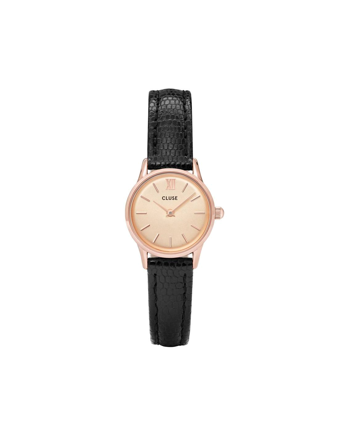 Montre Femme Cluse La Vedette CL50028 Noir fond or rose