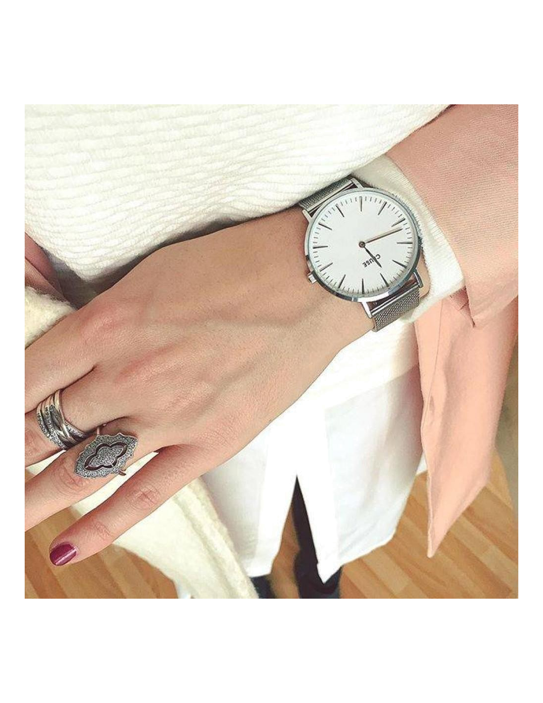 Fermoir déployant de la montre Cluse CL18105