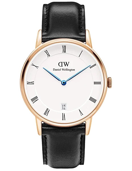 Montre Daniel Wellington DW00100092 Dapper 34mm Bracelet Cuir Noir