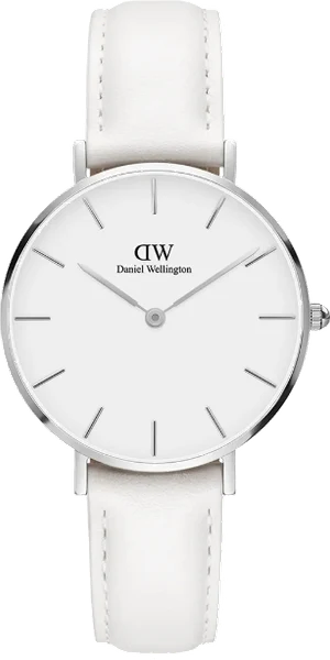 Montre Daniel Wellington Petite Bondi 32mm DW00100190 bracelet en cuir blanc