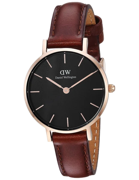 Montre Daniel Wellington Classic Petite DW00100225 bracelet cuir marron
