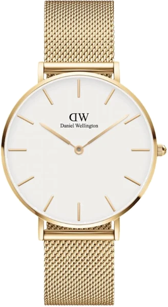 Montre Daniel Wellington Petite Evergold DW00100346 en maille milanaise doré jaune