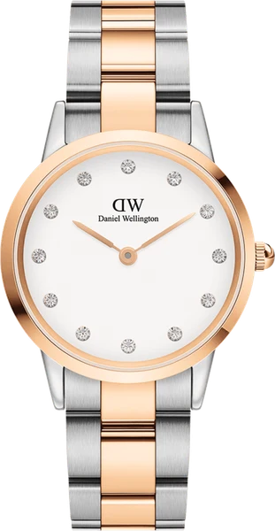Montre Femme Daniel Wellington Iconic Link Lumine 32mm DW00100358 cadran blanc