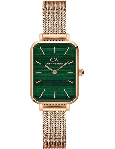 Montre Femme Daniel Wellington Quadro DW00100437 Bracelet Maille et Cadran Rectangulaire