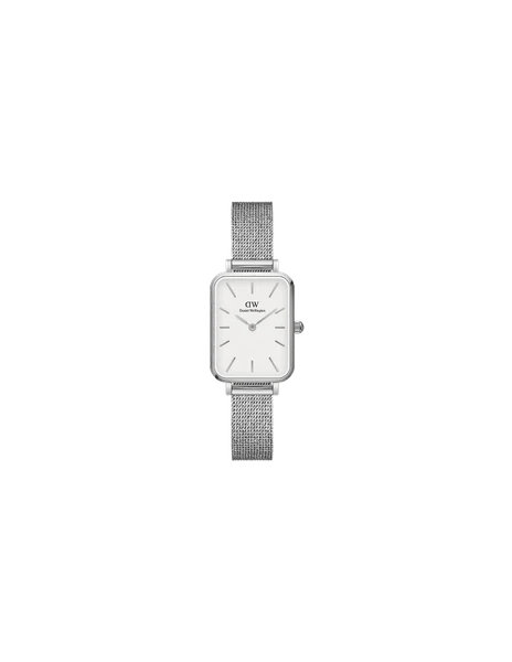 Montre Daniel Wellington Quadro Pressed Sterling DW00100438 Rectangulaire en maille milanaise