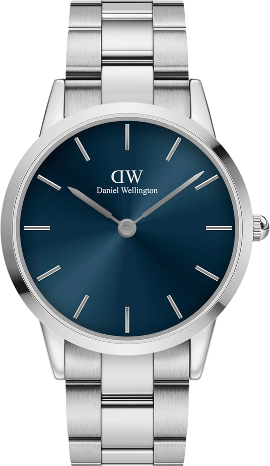 Montre Daniel Wellington DW00100448 Iconic Arctic 40mm Acier et Cadran Bleu