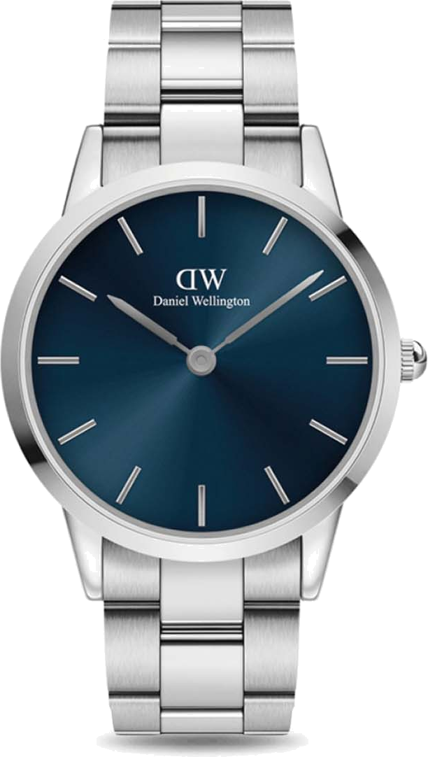 Montre Daniel Wellington DW00100459 Iconic Arctic en Acier Poli et Cadran Bleu 32mm
