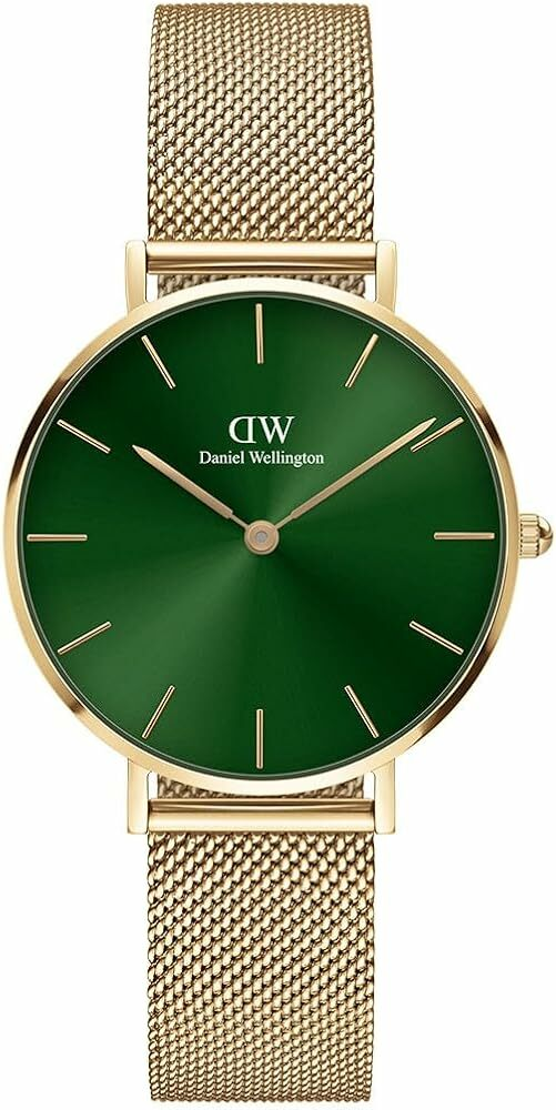 Montre Daniel Wellington Petite Emerald DW00100479 cadran vert 28mm maille milanaise