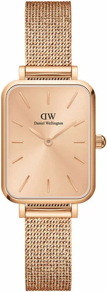 Montre Daniel Wellington Quadro Pressed Unitone DW00100484 Rectangulaire en métal rose