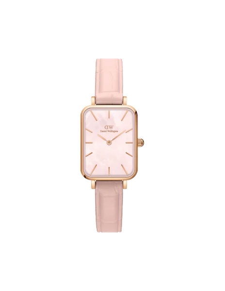 Montre Daniel Wellington Quadro Pressed Rose DW00100508 Rectangulaire cadran nacre