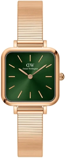 Montre Daniel Wellington DW00100519 Quadro Studio Carrée Or Rose et Cadran Sombre