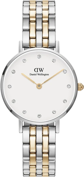 Montre Femme Daniel Wellington Petite Lumine 5-link Two-tone DW00100616 cadran blanc