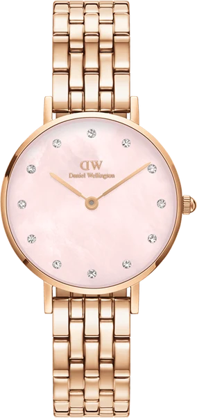 Montre Femme Daniel Wellington Petite Lumine 5-Link Melrose DW00100617 cadran rose nacre