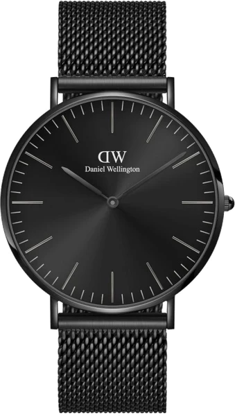 Montre Daniel Wellington DW00100632 en Acier et Maille Milanaise Noire