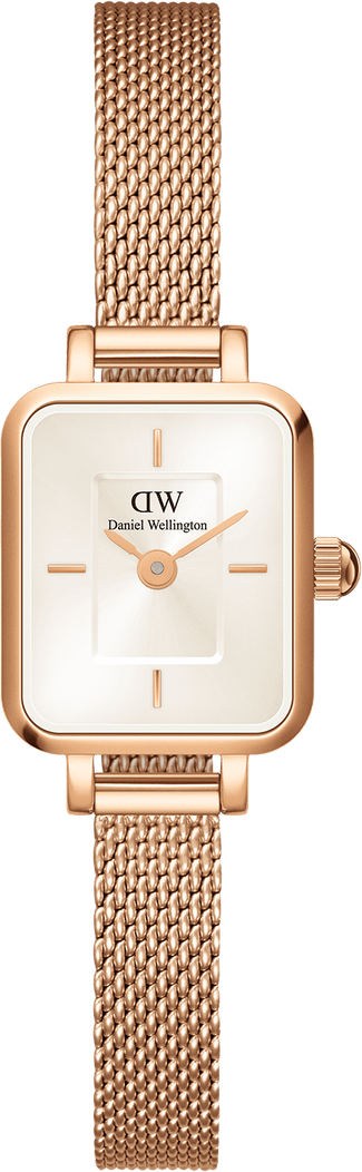 Montre Daniel Wellington DW00100651 Quadro Mini Melrose Rose Gold Champagne
