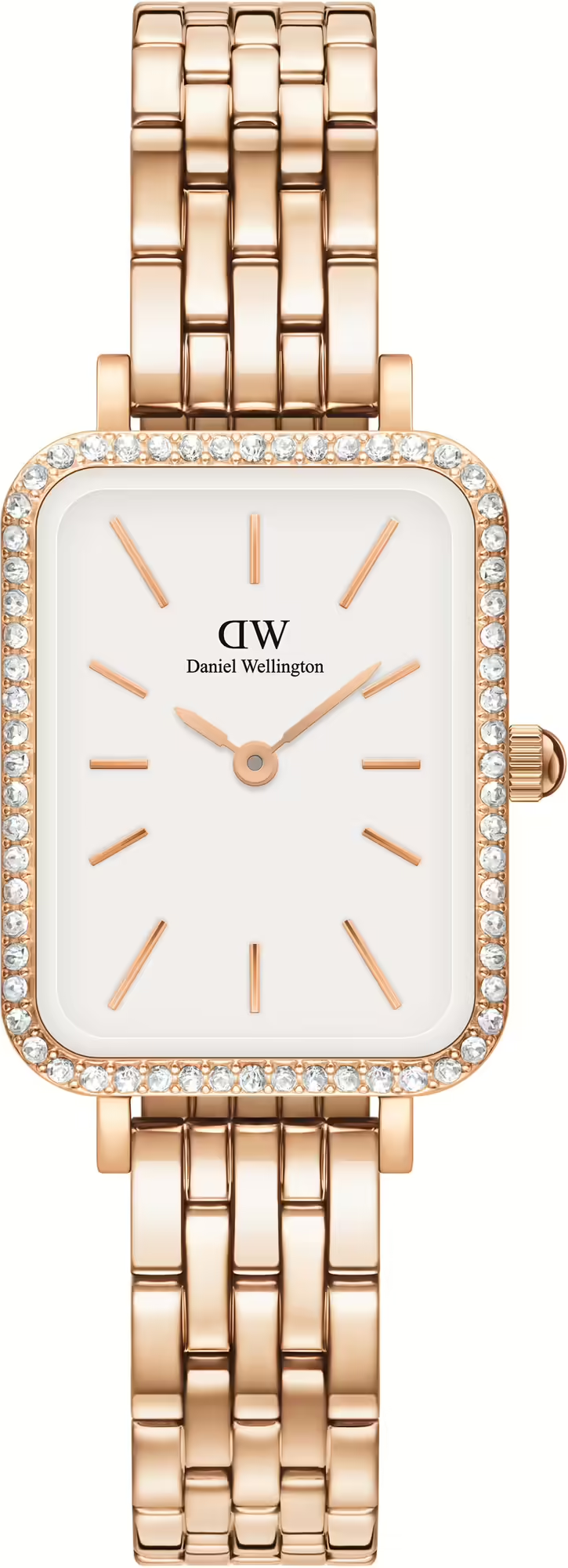 Montre Femme Daniel Wellington DW00100672 Quadro Lumine Or Rose