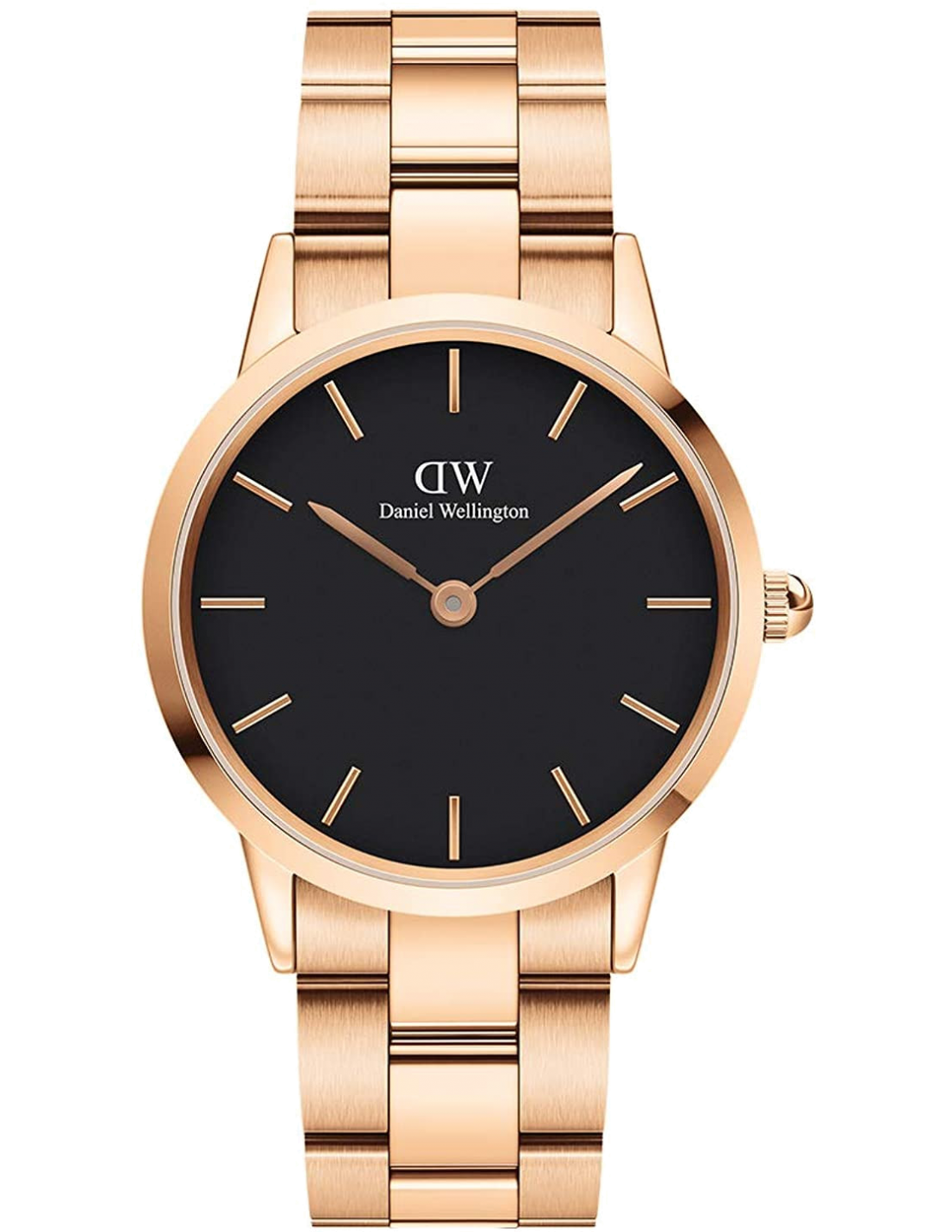 Montre Daniel Wellington DW00100210 Iconic Link 36mm en acier poli or rose