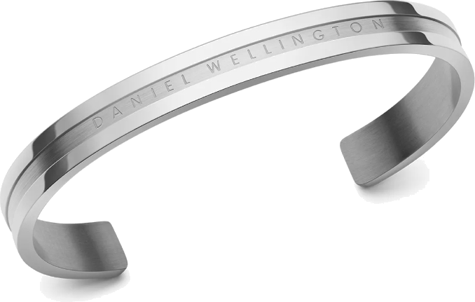 Bracelet Daniel Wellington Elan en acier inoxydable poli argenté pour femme - Réf. DW00400143 vue 2