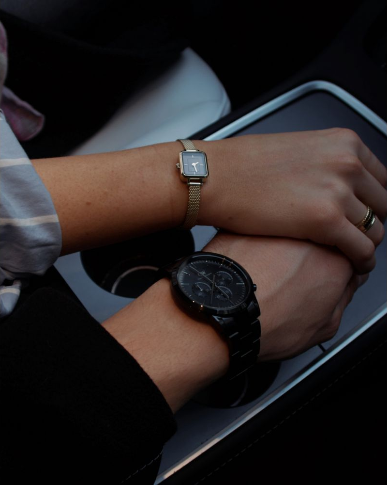 Montre Homme Daniel Wellington DW00100642 Iconic Chronograph, Boîtier et Bracelet Acier Noir, Cadran Onyx vue 4