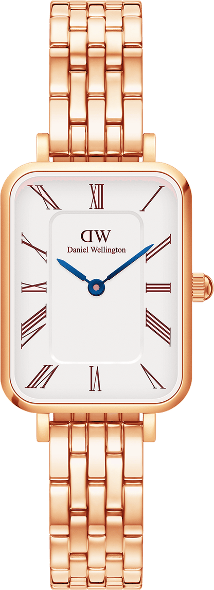Montre Daniel Wellington Quadro Roman -5Link doré or rose