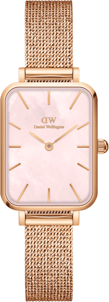 Montre Femme Daniel Wellington DW00100510 Quadro Pressed Melrose Nacre Rose