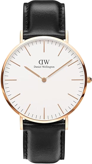 Montre Daniel Wellington Classic Sheffield 36 mm DW00100036 bracelet cuir noir