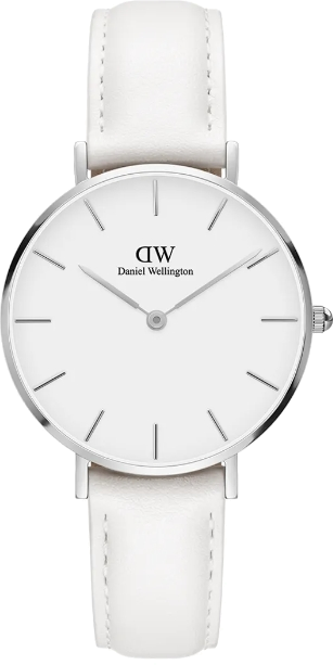 Montre Daniel Wellington Petite Bondi 32mm DW00100190 bracelet en cuir blanc